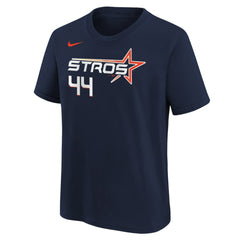 Yordan Alvarez Houston Astros Nike Youth Fuse City Connect Name & Number T-Shirt Sale