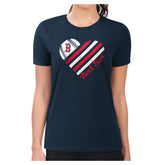 Boston Red Sox G-III 4Her by Carl Banks Women's Super-Slim Fit Lightweight Heart Graphic T-Shirt Near Me