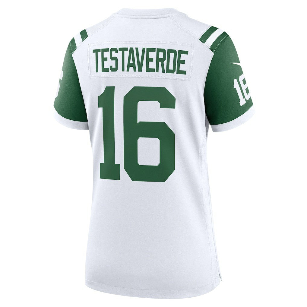 Vinny Testaverde New York Jets Women's Classic Alternate Retired Player Game Jersey - White | NFL Jerseys