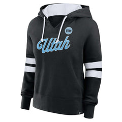 Utah Mammoth - Fanatics Women's Oversized Seize V-Neck Pullover Hoodie Black