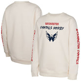 Washington Capitals Youth Star Power Pullover Sweatshirt Cream