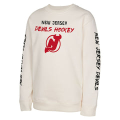 New Jersey Devils - Youth Star Power Pullover Sweatshirt Cream