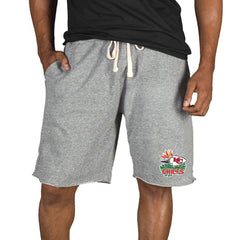 Kansas City Chiefs Concepts Sport Mainstream Tri-Blend Shorts Gray - NFL