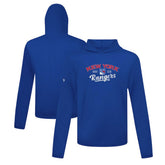 New York Rangers Levelwear Anthem Ice Wall Pullover Hoodie Blue