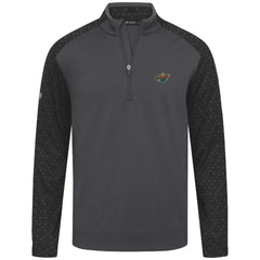 Minnesota Wild - Levelwear Aztec Insignia Core Quarter-Zip Pullover Top Charcoal