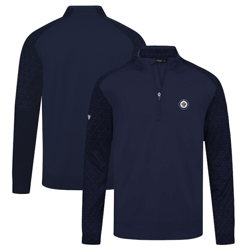 Winnipeg Jets - Levelwear Aztec Insignia Core Quarter-Zip Pullover Top Navy