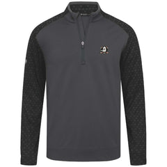 Anaheim Ducks - Levelwear Aztec Insignia Core Quarter-Zip Pullover Top Charcoal