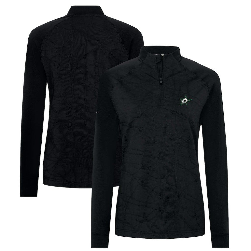 Dallas Stars - Levelwear Women's Amethyst Insignia Core Quarter-Zip Jacket Black