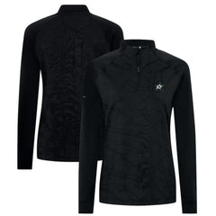 Dallas Stars - Levelwear Women's Amethyst Insignia Core Quarter-Zip Jacket Black