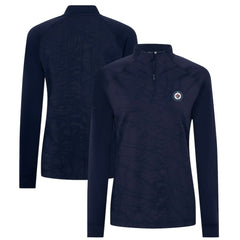 Winnipeg Jets - Levelwear Women's Amethyst Insignia Core Quarter-Zip Jacket Navy