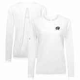 Columbus Blue Jackets - Levelwear Women's Sequoia Primary Logo Long Sleeve T-Shirt White