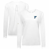 St. Louis Blues - Levelwear Women's Sequoia Primary Logo Long Sleeve T-Shirt White