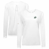 Dallas Stars - Levelwear Women's Sequoia Primary Logo Long Sleeve T-Shirt White