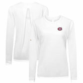 Montreal Canadiens - Levelwear Women's Sequoia Primary Logo Long Sleeve T-Shirt White