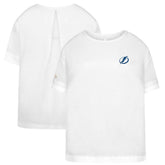 Tampa Bay Lightning - Levelwear Women's Tulip Primary Logo T-Shirt White