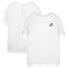 Tampa Bay Lightning - Levelwear Women's Tulip Primary Logo T-Shirt White