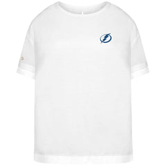 Tampa Bay Lightning - Levelwear Women's Tulip Primary Logo T-Shirt White