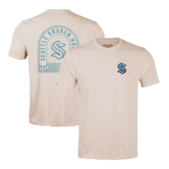 Seattle Kraken Levelwear Richmond Stained Glass T-Shirt Khaki