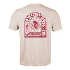 Chicago Blackhawks Levelwear Richmond Stained Glass T-Shirt Khaki