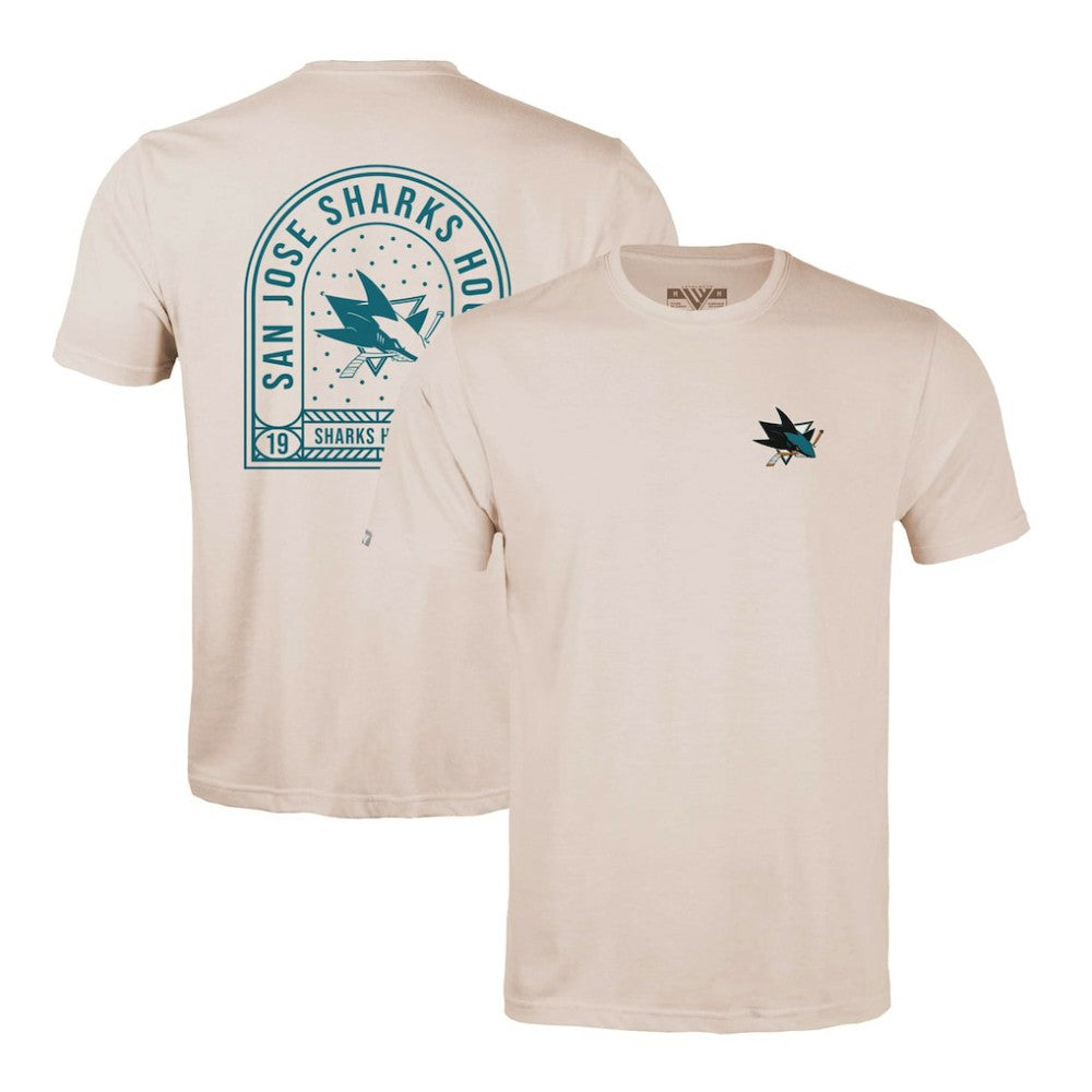 San Jose Sharks - Levelwear Richmond Stained Glass T-Shirt Khaki