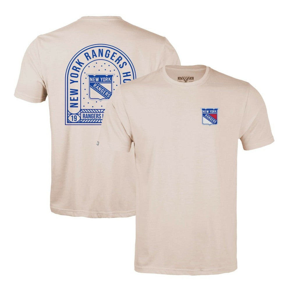 New York Rangers Levelwear Richmond Stained Glass T-Shirt Khaki