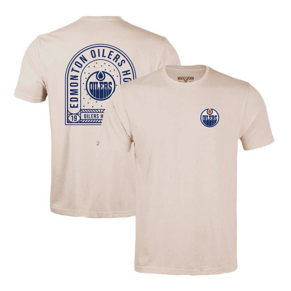 Edmonton Oilers - Levelwear Richmond Stained Glass T-Shirt Khaki