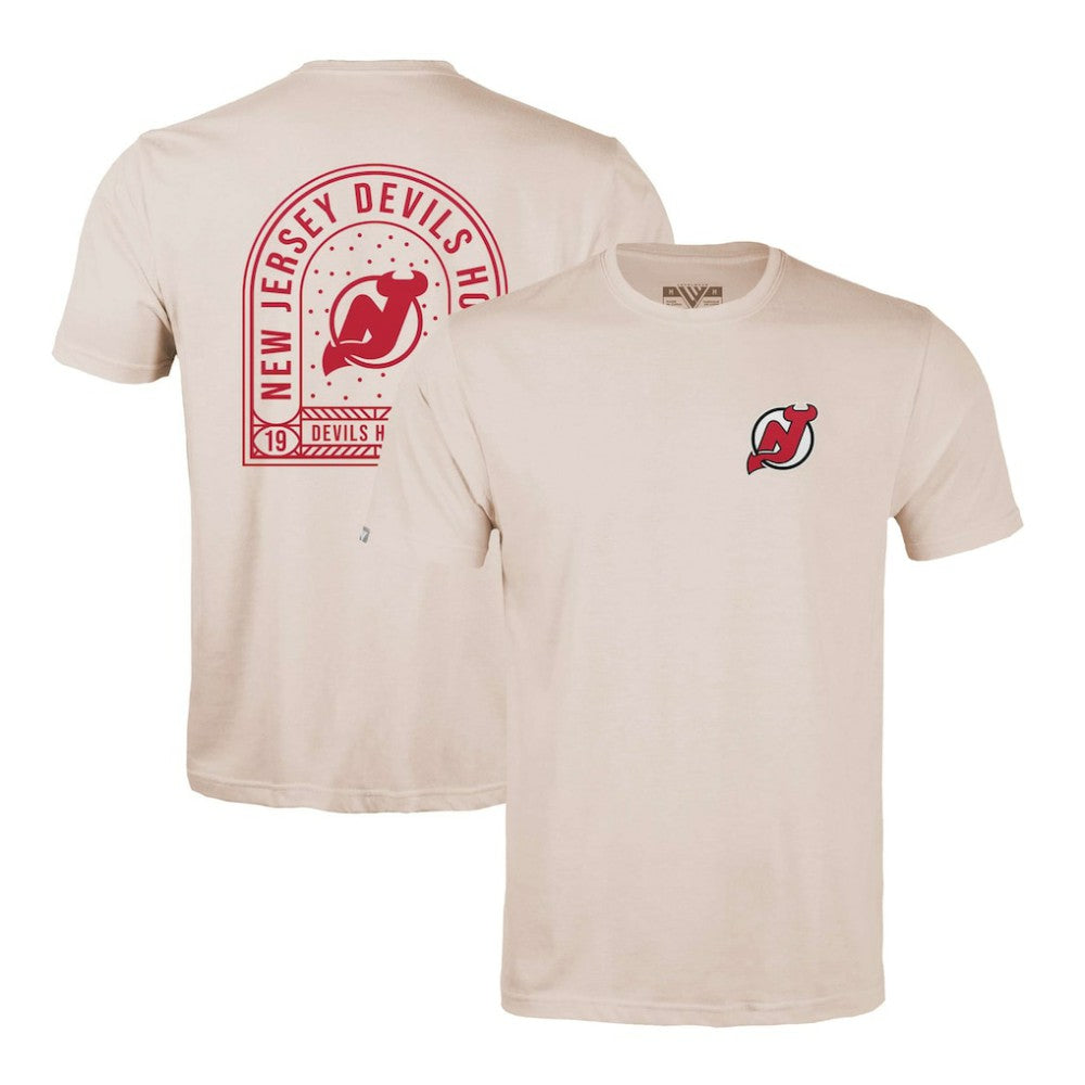 New Jersey Devils - Levelwear Richmond Stained Glass T-Shirt Khaki