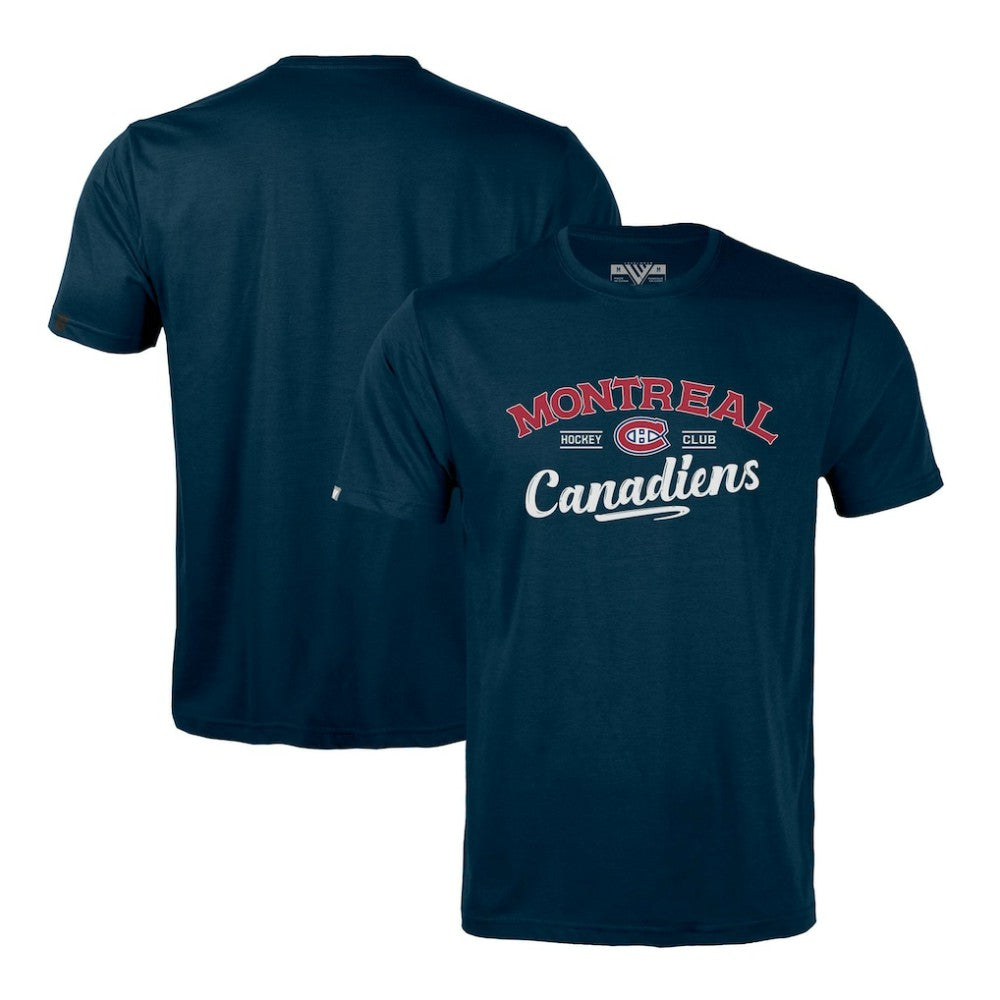 Montreal Canadiens - Levelwear Richmond Ice Wall T-Shirt Navy