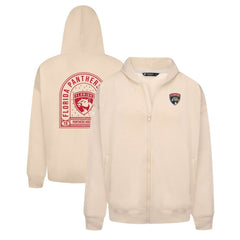 Florida Panthers - Levelwear Uphill Stained Glass Full-Zip Hoodie Jacket Khaki