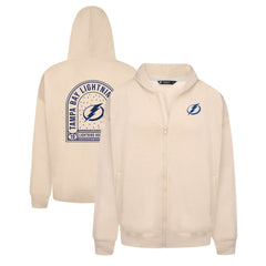 Tampa Bay Lightning - Levelwear Uphill Stained Glass Full-Zip Hoodie Jacket Khaki