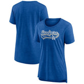Los Angeles Dodgers Women's League Leader Tri-Blend T-Shirt Lifestyle