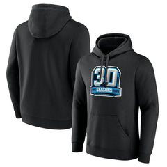 Carolina Panthers 30th Anniversary Pullover Hoodie Black - NFL