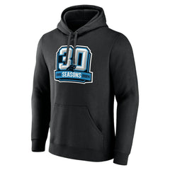 Carolina Panthers 30th Anniversary Pullover Hoodie Black - NFL