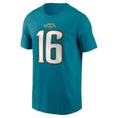 Trevor Lawrence Jacksonville Jaguars Throwback Name & Number T-Shirt Teal - Nike