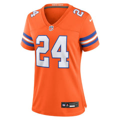 Champ Bailey Denver Broncos Women's Mile High Collection 1977 Throwback Retired Player Game Jersey Orange - Nike