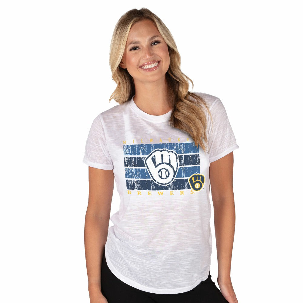 Milwaukee Brewers Concepts Sport Women's Infuse Knit Top discount