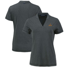 Houston Astros Cutter & Buck Women's Forge Stretch Blade DryTec V-Neck Polo Lifestyle
