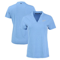 Kansas City Royals Cutter & Buck Women's Forge Stretch Blade DryTec V-Neck Polo Sale