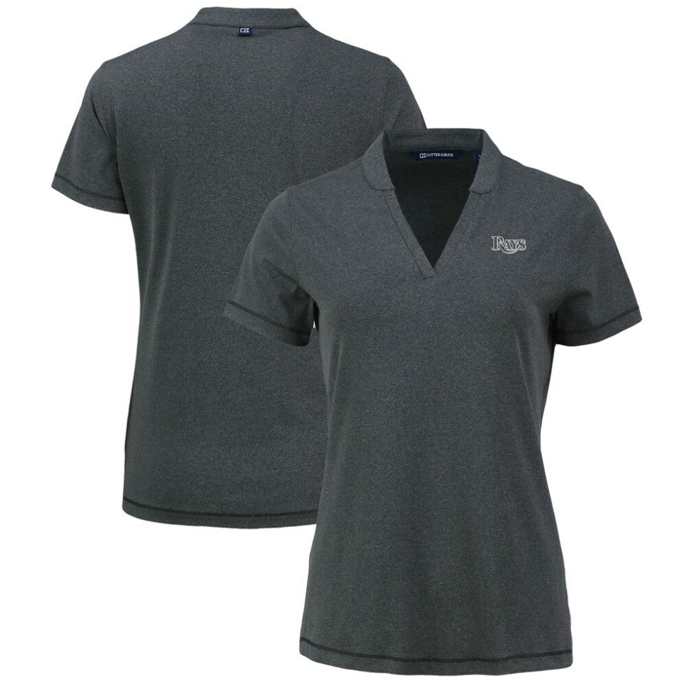 Tampa Bay Rays Cutter & Buck Women's Forge Stretch Blade DryTec V-Neck Polo Near Me