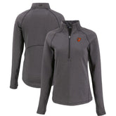 Baltimore Orioles Cutter & Buck Women's Peshastin Eco Fleece Recycled Raglan Half-Zip Top Lifestyle