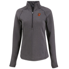 Baltimore Orioles Cutter & Buck Women's Peshastin Eco Fleece Recycled Raglan Half-Zip Top Lifestyle
