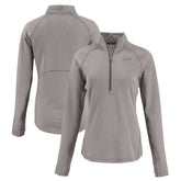 Atlanta Braves Cutter & Buck Women's Peshastin Eco Fleece Recycled Raglan Half-Zip Top Clearance