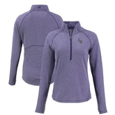 Colorado Rockies Cutter & Buck Women's Peshastin Eco Fleece Recycled Raglan Half-Zip Top On Sale