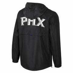NBA - Phoenix Suns Stadium Essentials Unisex Compete Quarter-Zip Windbreaker Jacket - Black