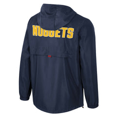NBA - Denver Nuggets Stadium Essentials Unisex Compete Quarter-Zip Windbreaker Jacket - Navy