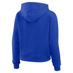 Los Angeles Rams WEAR by Erin Andrews Women's Plus Size Waffle Hoodie Pullover Top Royal - NFL