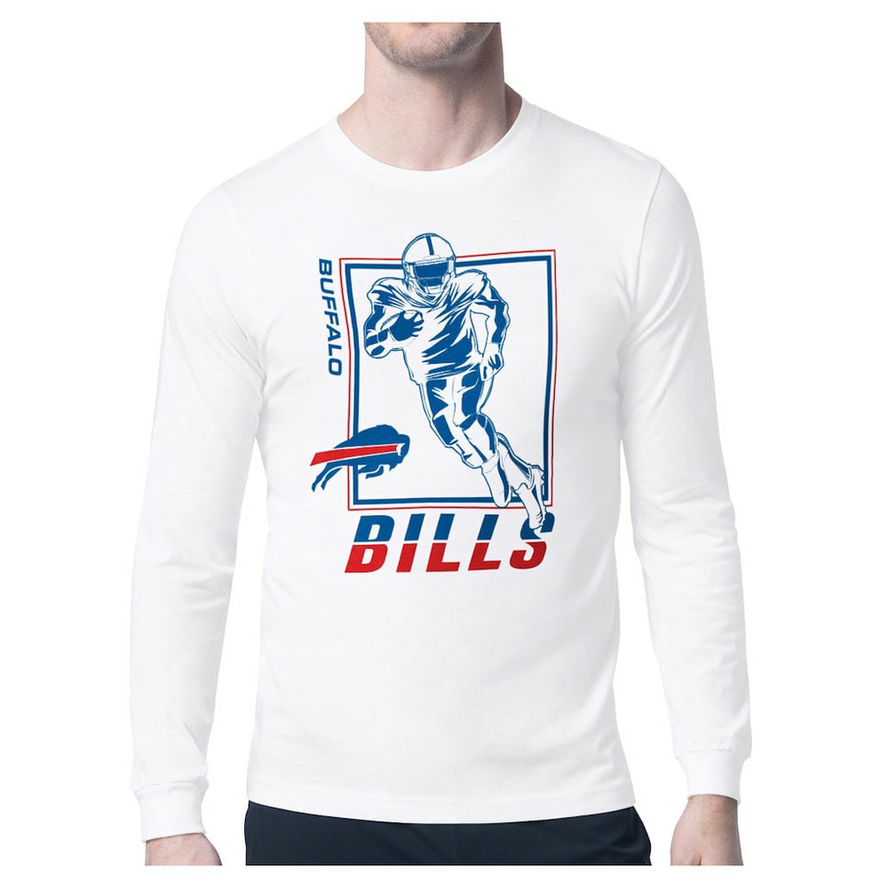 Buffalo Bills Starter Player Grid Graphic Long Sleeve T-Shirt White - NFL
