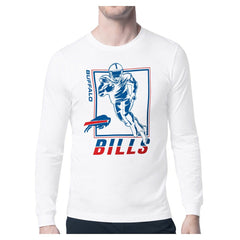 Buffalo Bills Starter Player Grid Graphic Long Sleeve T-Shirt White - NFL