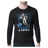 Detroit Lions Starter Player Grid Graphic Long Sleeve T-Shirt Black - NFL