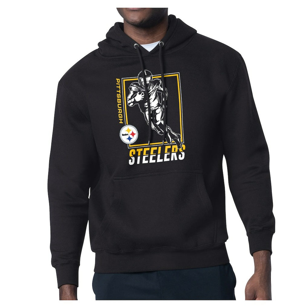 Pittsburgh Steelers Starter Player Grid Pullover Hoodie Black - NFL